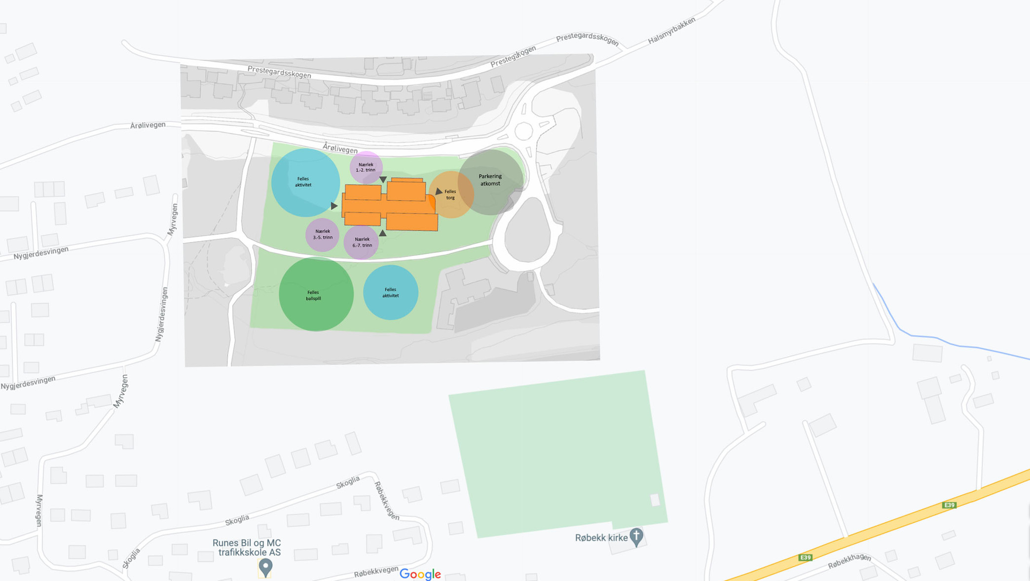 Plassering årølia skole